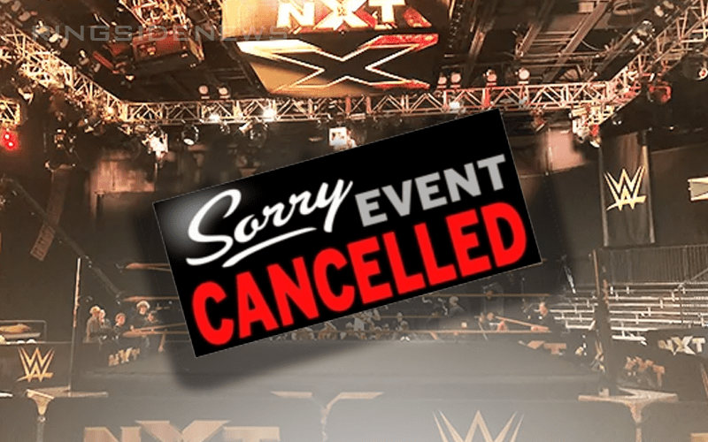 WWE Cancels Upcoming NXT Television Tapings