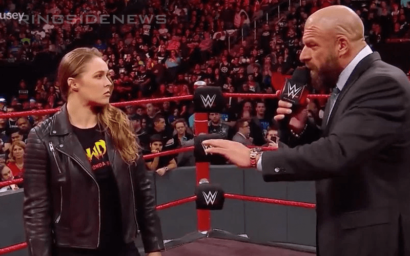 Triple H Allegedly Shot Down Pitched Match For Ronda Rousey