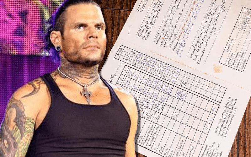Jeff Hardy Reveals 6th Grade Report Card