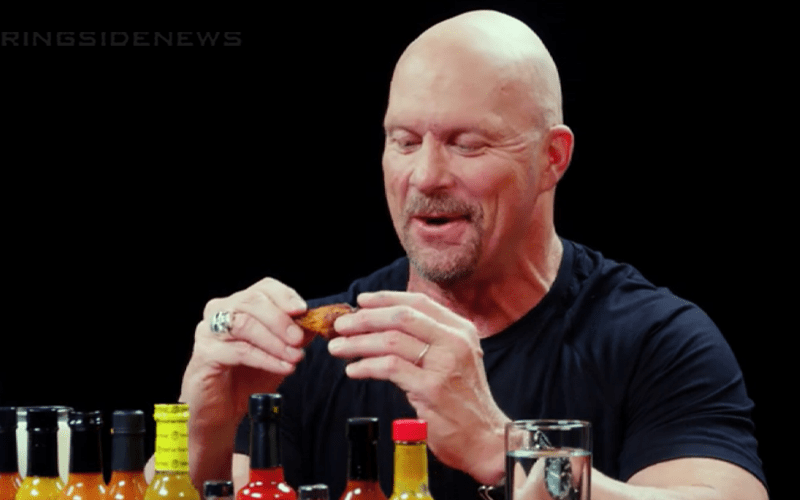 Watch Steve Austin Take The Heat Eating Ridiculously Hot Wings