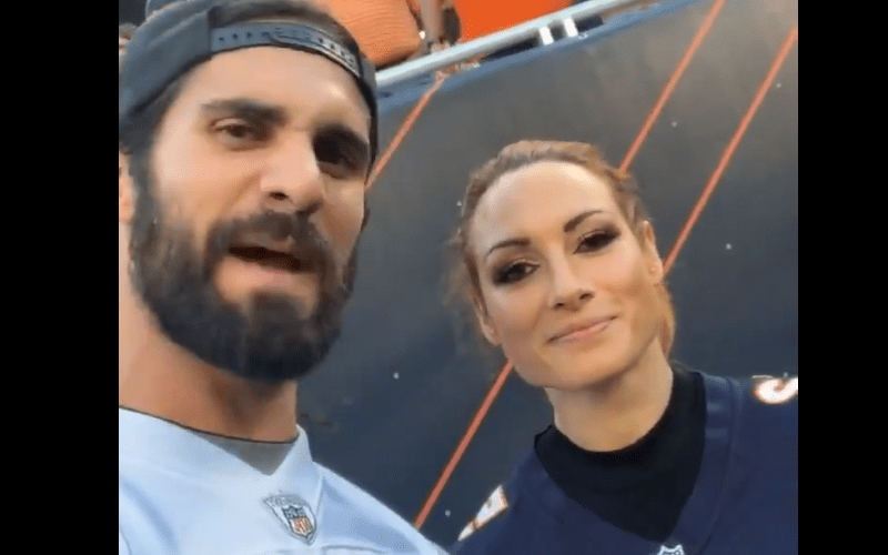 Watch Seth Rollins & Becky Lynch Attend Her First NFL Game