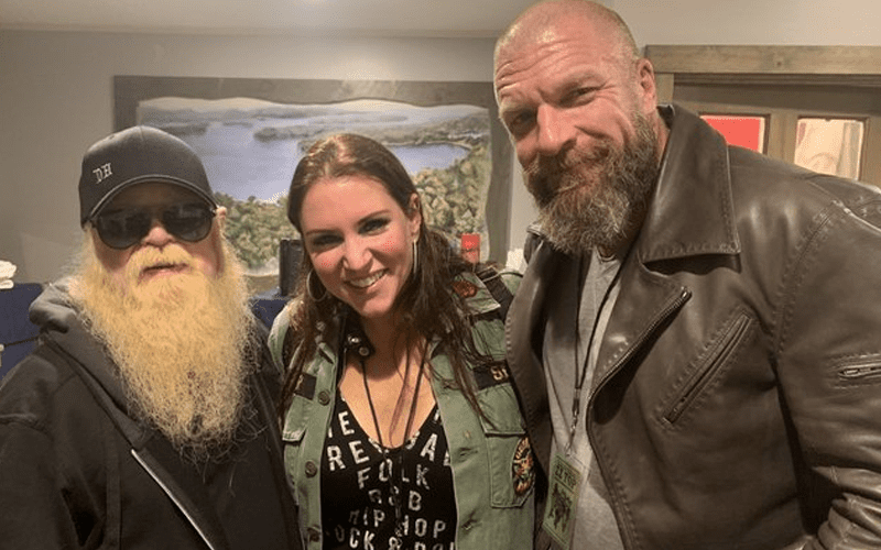 Triple H & Stephanie McMahon Get Backstage Access At ZZ Top Concert