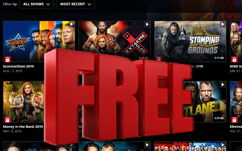 WWE Reveals Tier System For WWE Network Including Free Access