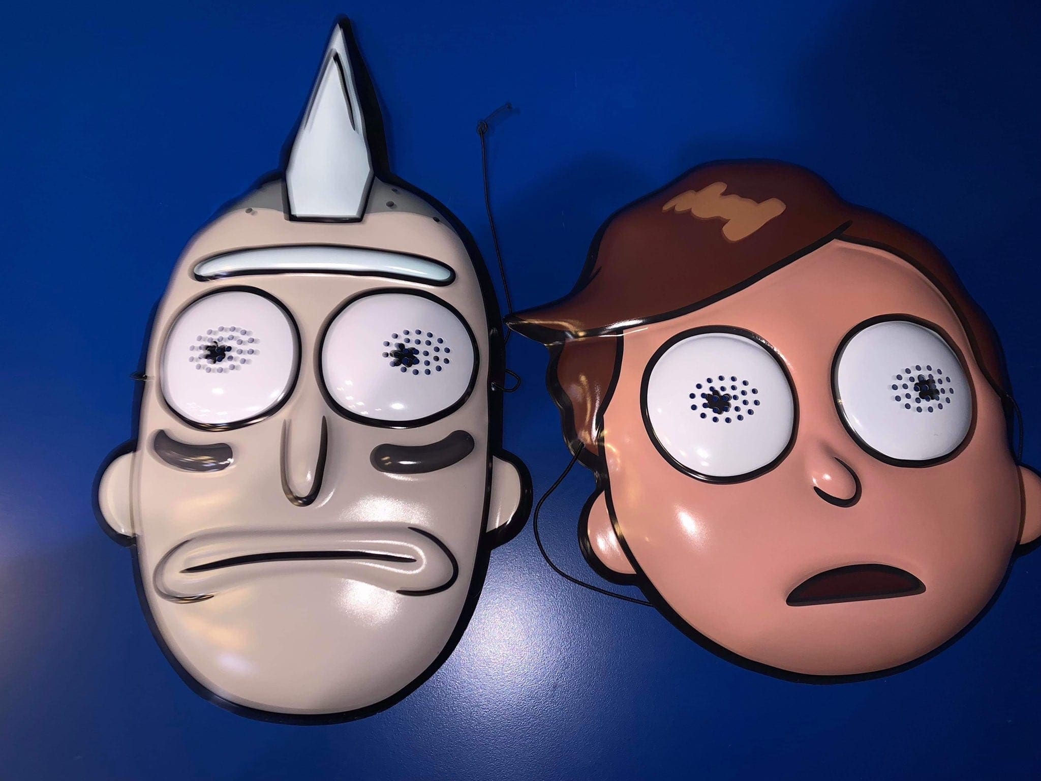 Check Out Rick And Morty Masks Handed Out At AEW Dynamite