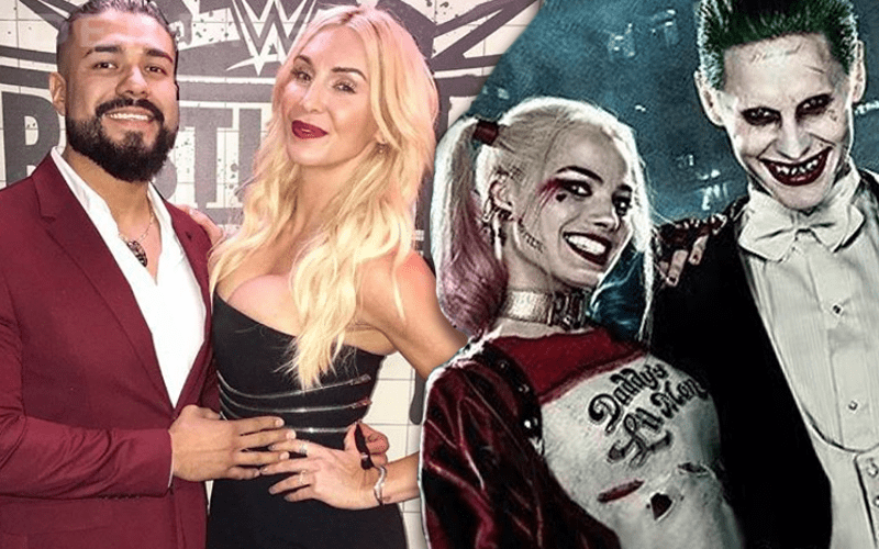 Charlotte Flair & Andrade Rock The Joker & Harley Quinn For Halloween