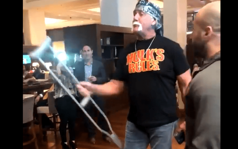 Hulk Hogan Tells Fan He Was ‘With His Wife’ During Heated Confrontation