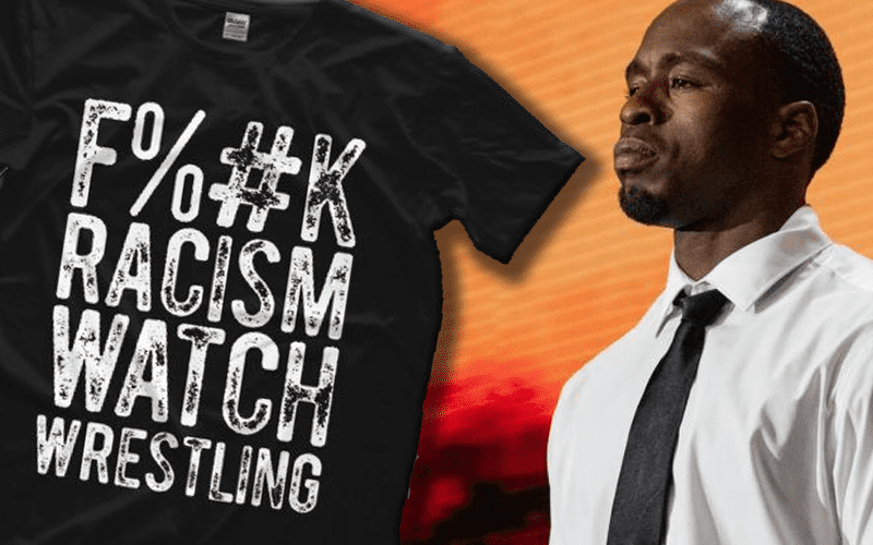 Jordan Myles Selling ‘F*ck Racism Watch Wrestling’ Merch