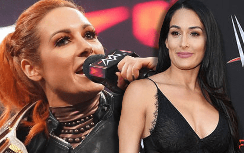 Becky Lynch Reacts After Nikki Bella Says She Could Beat Her