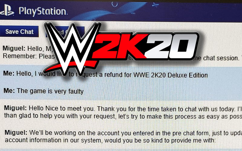 PlayStation Giving Refunds For Broken WWE 2K20
