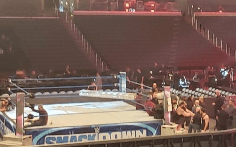 SPOILERS: Photos Of New WWE SmackDown Set & Ring During Rehearsals