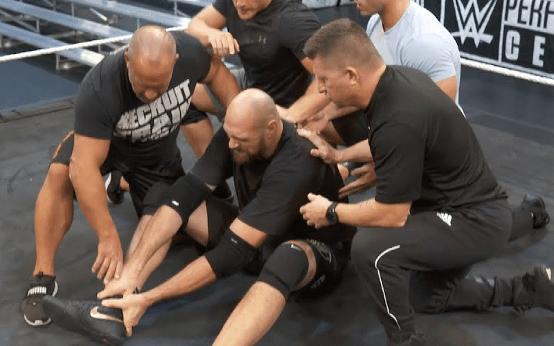 Braun Strowman Blindsides Tyson Fury At WWE Performance Center