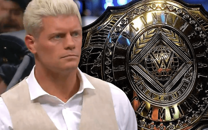 Cody Rhodes Reacts To Fan Saying WWE Changed IC Title Design To Spite Him