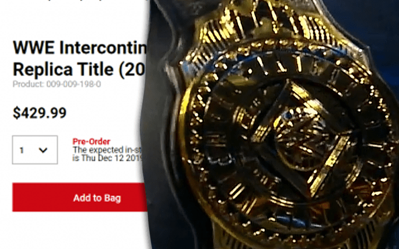 WWE Already Selling New IC Title Replicas