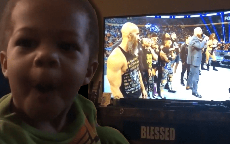 Lio Rush’s Son Reacts To Seeing Him On SmackDown