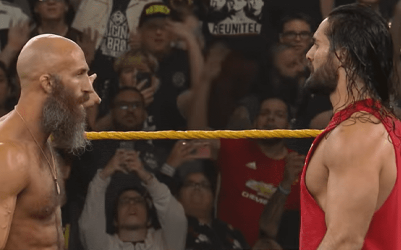 Watch Seth Rollins & Tommaso Ciampa Share Intense Stare-Down After WWE NXT
