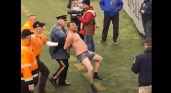 Half-Naked Crazed Fan Escorted Out Of XFL Game