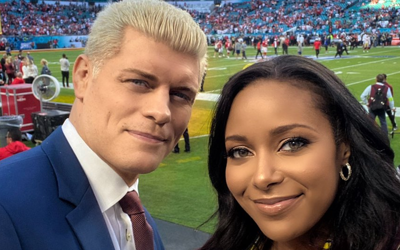 Cody & Brandi Rhodes Represent AEW At Super Bowl LIV
