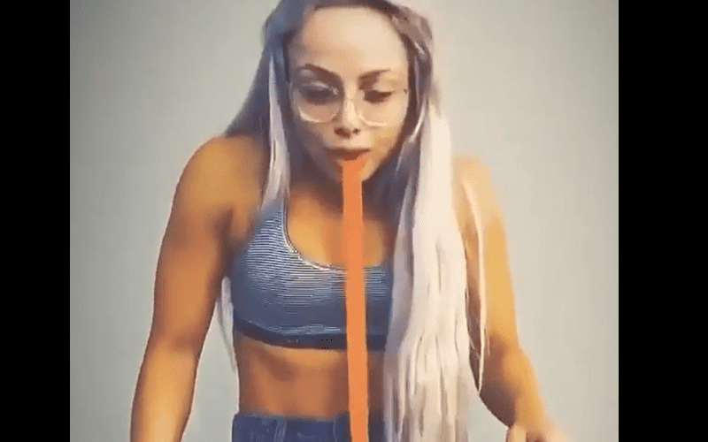 Liv Morgan Does Fruit By The Foot Challenge