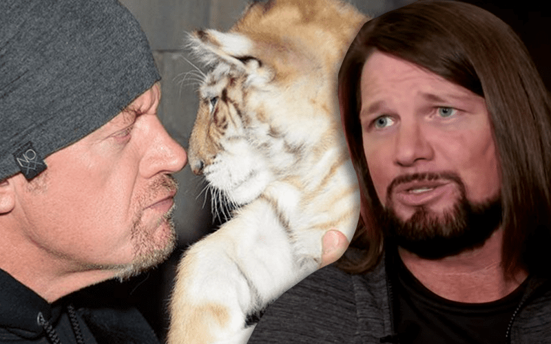 AJ Styles Reacts To The Undertaker’s Tiger PSA Video
