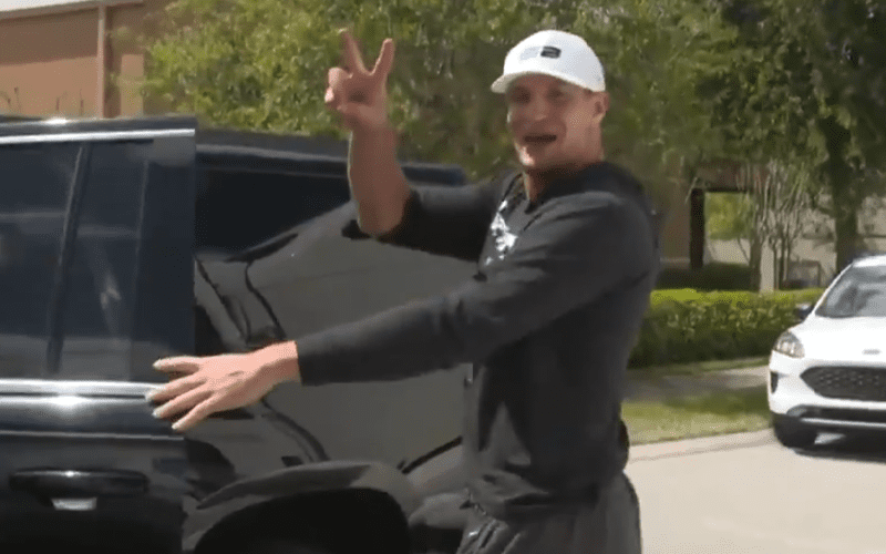 Watch Rob Gronkowski Arrive At WWE Performance Center Before SmackDown