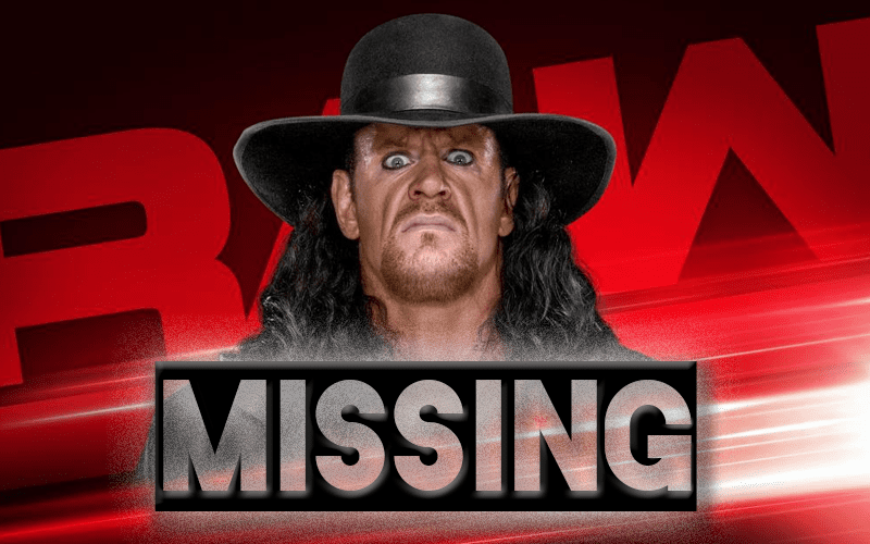 The Undertaker’s Whereabouts During WWE RAW This Week