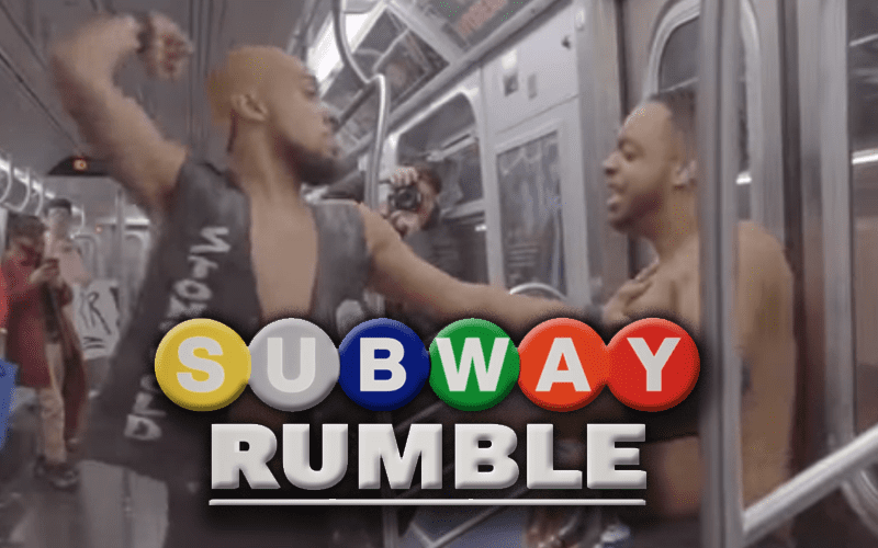 Watch WWE Royal Rumble Parody Match Break Out In Subway Video