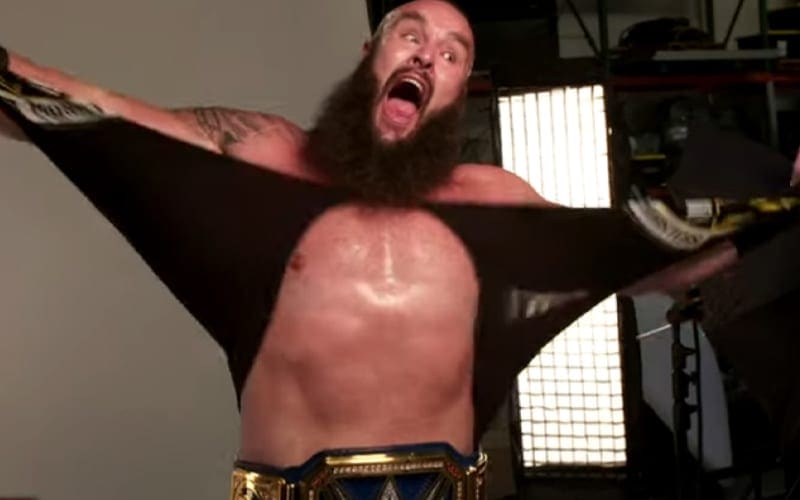 Braun Strowman Has Monster Of A Photo Shoot With Universal Title After WrestleMania