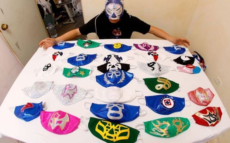 Out Of Work Wrestler Selling Coronavirus Lucha Libre Face Masks
