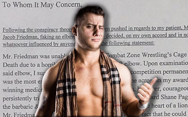 MJF Shares Alleged Doctor’s Note Suggesting He Retire Due To Injury