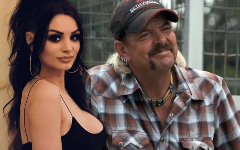 Paige Dresses As Tiger King’s Joe Exotic During WWE Backstage Meeting