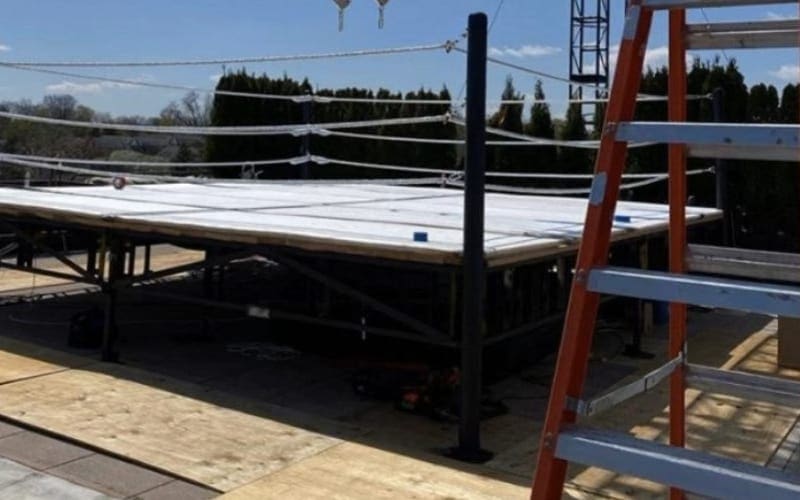 First Photos Of Money In The Bank Construction On Roof Of WWE Headquarters
