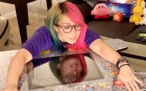 WATCH Asuka Exhaust Herself Putting New Street Fighter Gaming Table Together