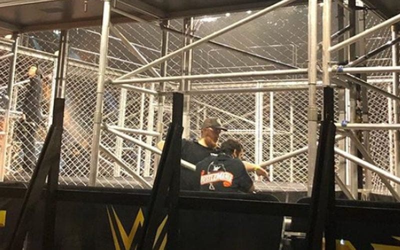FIRST LOOK At Cage In WWE Performance Center Before NXT This Week