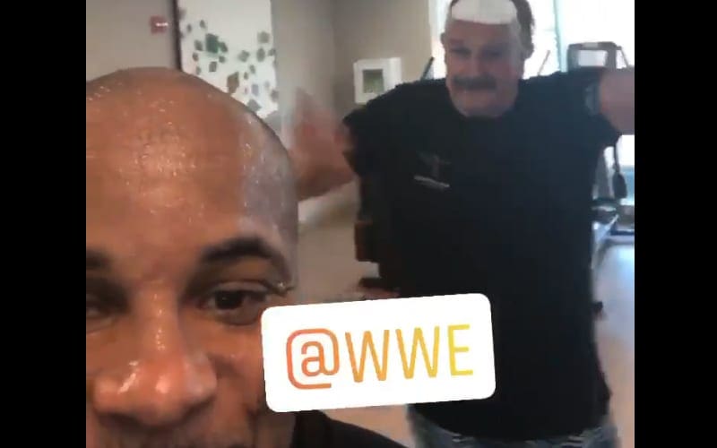 WATCH Daniel Cormier ‘Starstruck’ After Running Into Jake Roberts At Gym
