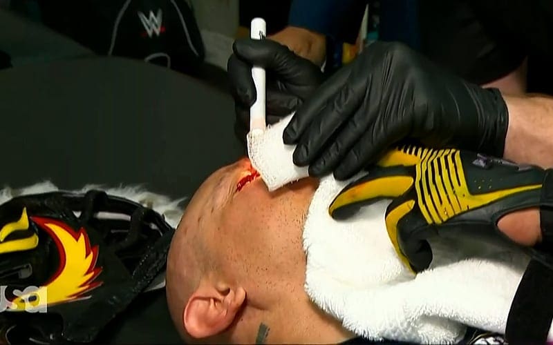 Seth Rollins Blinds Rey Mysterio During WWE RAW