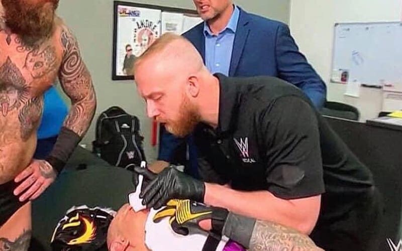 Identities Of Backstage Medics Tending To Rey Mysterio Revealed