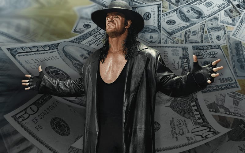 Undertaker with money PNG.