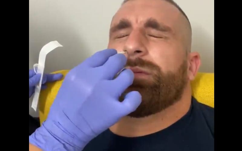 Footage Of WWE Superstar Mojo Rawley Getting Tested For Coronavirus