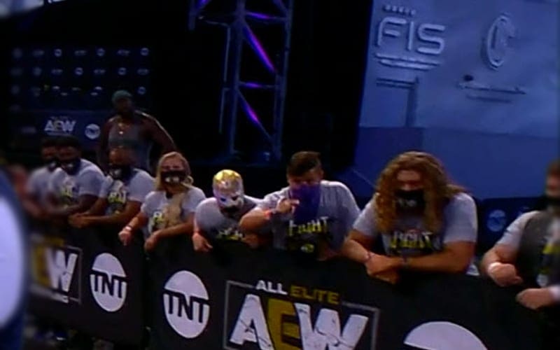 Likely Reason Why AEW Stars Didn’t Wear Masks In Crowd During Fight For The Fallen