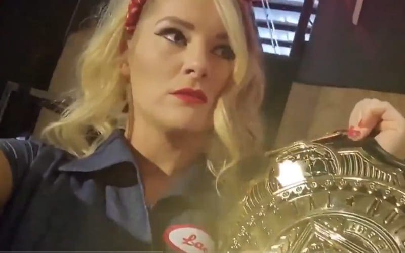 Watch Lacey Evans Run Off With AJ Styles’ Intercontinental Title