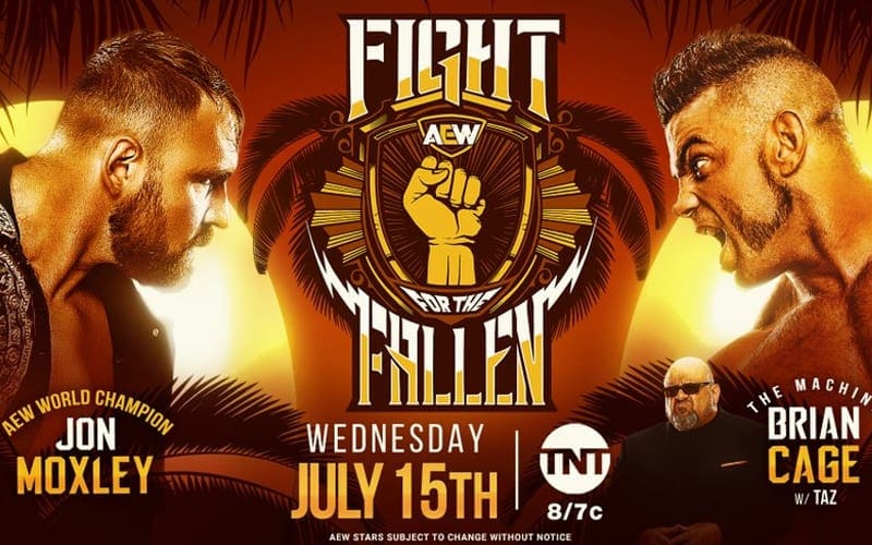 Jon Moxley vs Brian Cage AEW World Title Match Moved To Fight For The Fallen