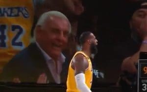 Ric Flair Spotted At Lakers vs Blazers NBA Playoff Game