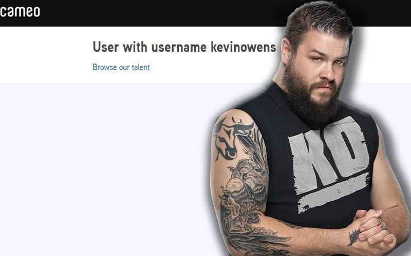 Kevin Owens Alters Cameo Account