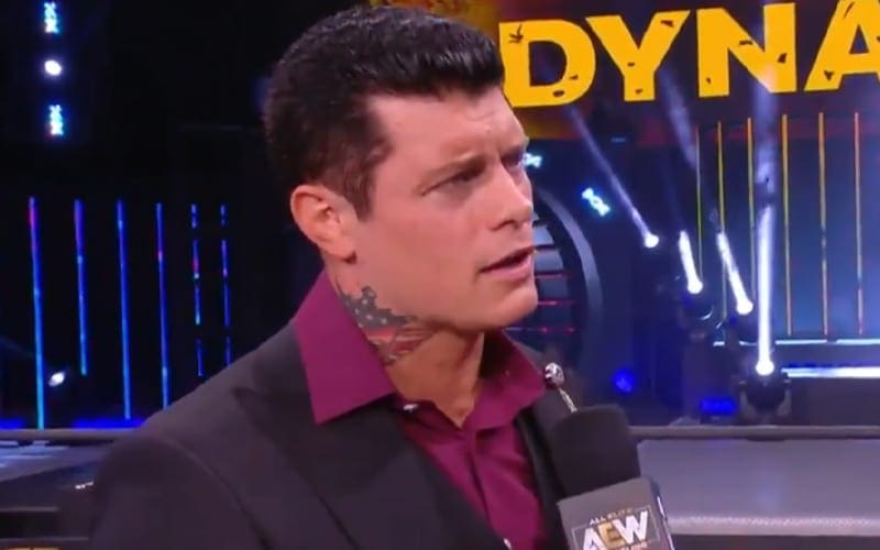 Cody Rhodes Accepts Dog Collar Match For AEW Dynamite Next Week