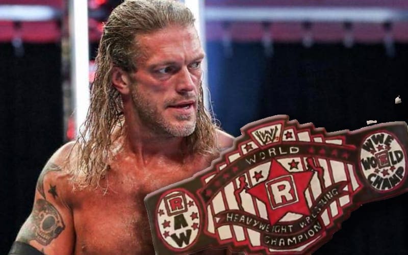 WWE Rejected Design Idea For Edge’s Custom World Championship Title