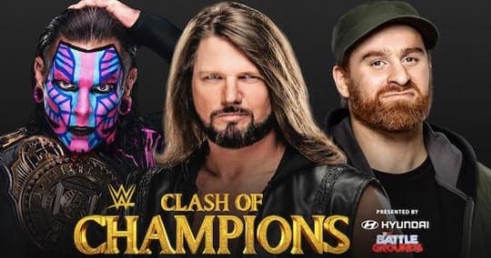 Betting Odds For Jeff Hardy vs Sami Zayn vs AJ Styles At WWE Clash of Champions Revealed