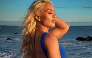 Video Of Mandy Rose’s Freezing Beach Side Photo Shoot
