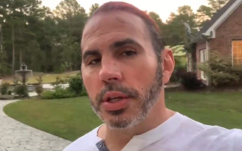 Matt Hardy Provides Recovery Update For Fans After Scary Fall At AEW All Out