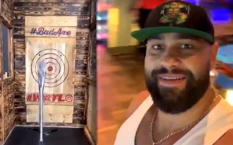 Miro & Kip Sabian Find Arcade With Axe Throwing While Location Scouting For Bachelor Party