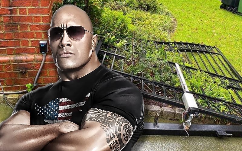 The Rock Rips Security Gate Off Its Hinges During Electric Outage